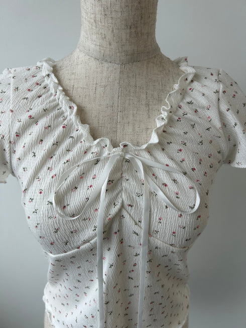 ギャザーリボントップス | SL2241644 | アイボリー