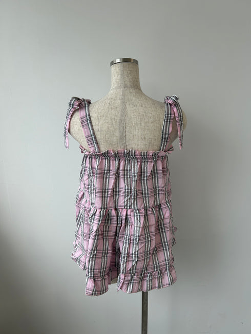 チェックチュニックキャミソール | SL2241641 | ピンク