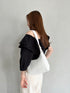 round moon shoulder bag/ワンハンドルラウンドムーンPUショルダーバッグ | UN12410052 | アイボリー
