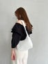 round moon shoulder bag/ワンハンドルラウンドムーンPUショルダーバッグ | UN12410052 | アイボリー