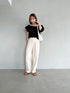 round moon shoulder bag/ワンハンドルラウンドムーンPUショルダーバッグ | UN12410052 | アイボリー