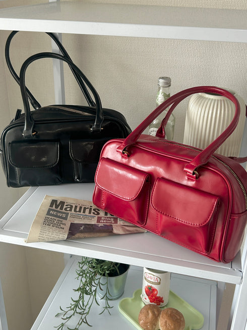 ダブルポケットボストンバッグ | SL1243601 | レッド