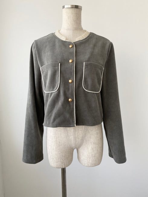 カットコールノーカラージャケット | LD2244905 | ブラック