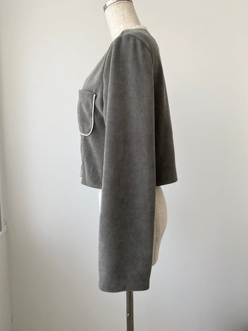 カットコールノーカラージャケット | LD2244905 | ブラック