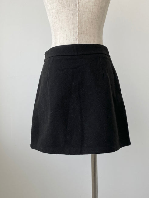 ローズモチーフ台形ミニスカート | LD2244901 | ブラック