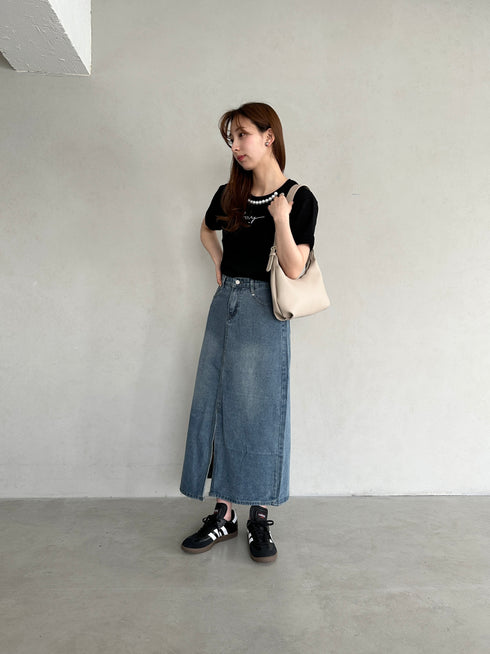 round moon shoulder bag/ワンハンドルラウンドムーンPUショルダーバッグ | UN12410052 | グレイッシュベージュ