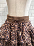 レオパードティアードミニスカート | GR2251508 | ブラウン
