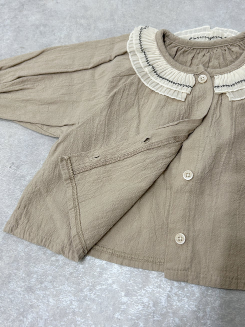 ピエロバルーンブラウス | LB2234010 | ブラウン