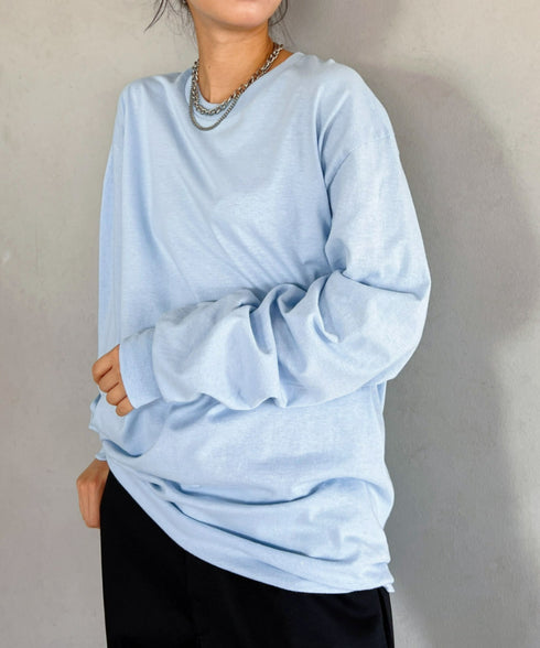 GILDAN(ギルダン) /ベーシック ロングスリーブ Tシャツ コットン ビッグシルエット オーバーサイズ サイズカラバリ豊富 長袖 ロンT 6.0オンス | 2193062 | ライトブルー