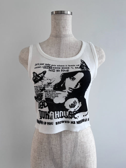 グラフィックタンクトップ | LE2242904 | ホワイト