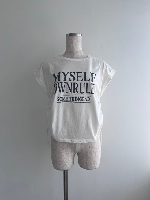 サイドドロストクロップドTシャツ | CH2242808 | チャコールグレー