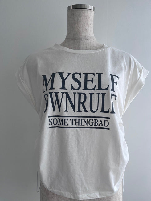 サイドドロストクロップドTシャツ | CH2242808 | チャコールグレー