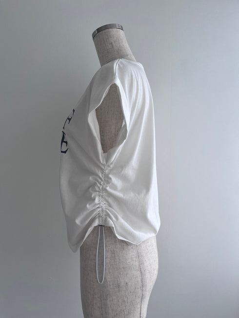 サイドドロストクロップドTシャツ | CH2242808 | チャコールグレー