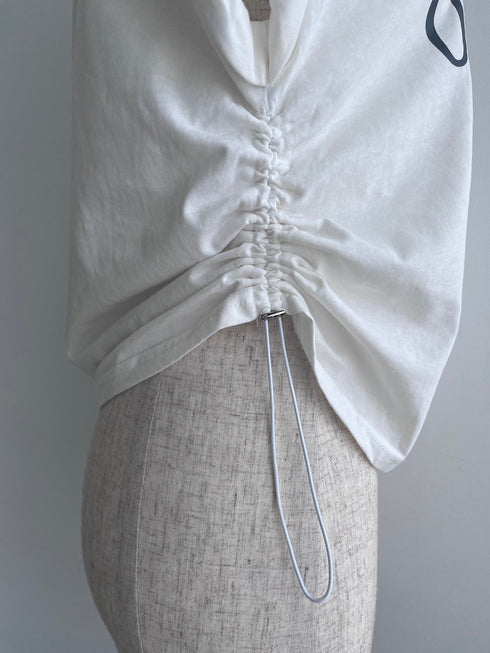 サイドドロストクロップドTシャツ | CH2242808 | チャコールグレー