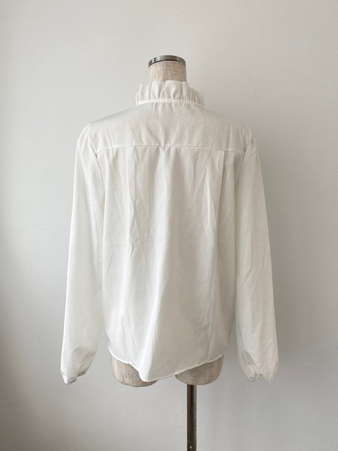 キーネックフリルブラウス | SL2243617 | ホワイト