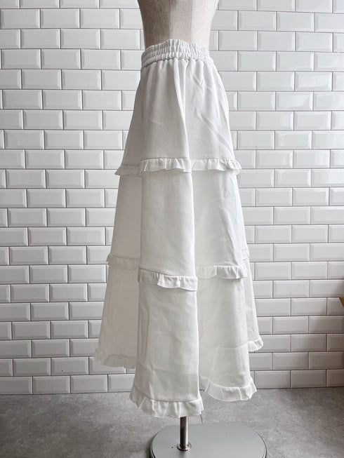 ワンポイントフリルスウェットスカート | SL2243690 | ホワイト