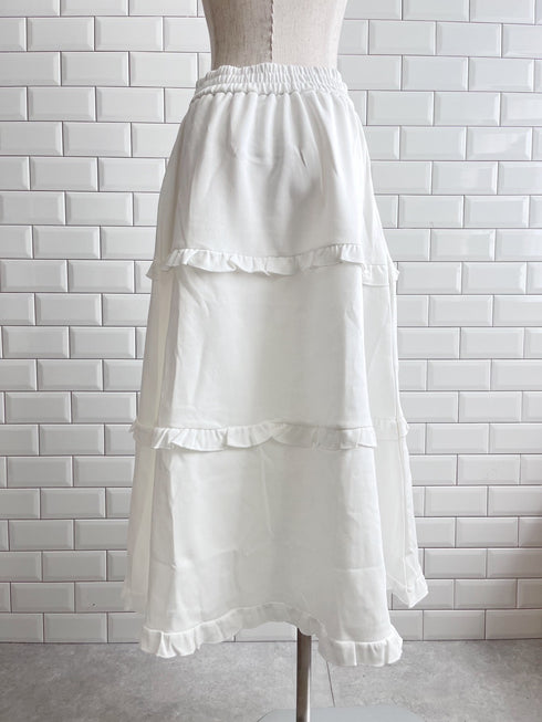 ワンポイントフリルスウェットスカート | SL2243690 | ホワイト