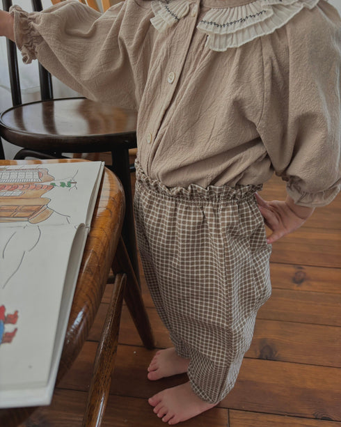 ピエロバルーンブラウス | LB2234010 | ブラウン