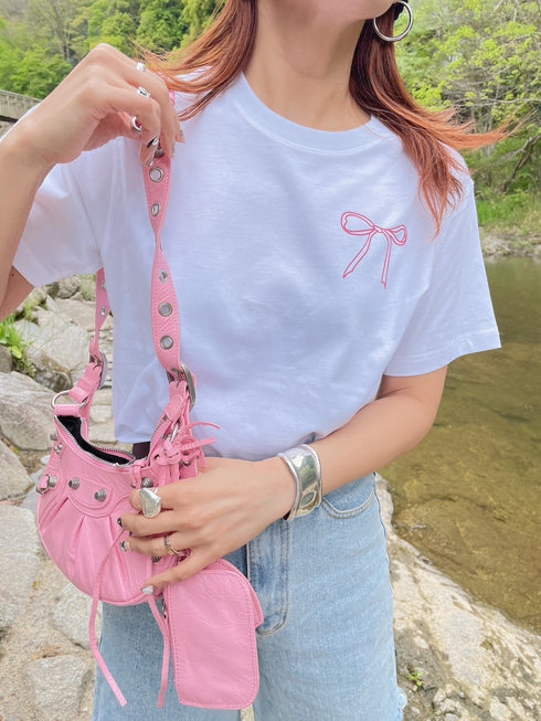 バックリボンデザインTシャツ | AN2241201 | ホワイト