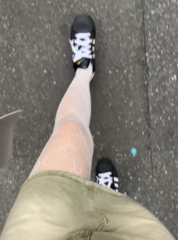 レースリボンタイツ | QU4241202 | ホワイト