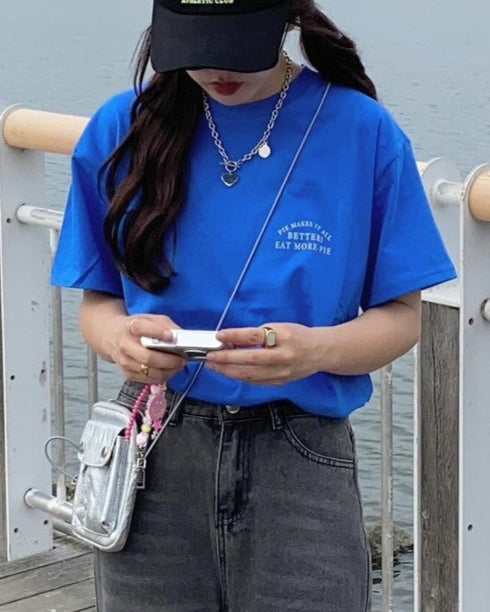 バックプリントTシャツ | CH2242805 | ブルー