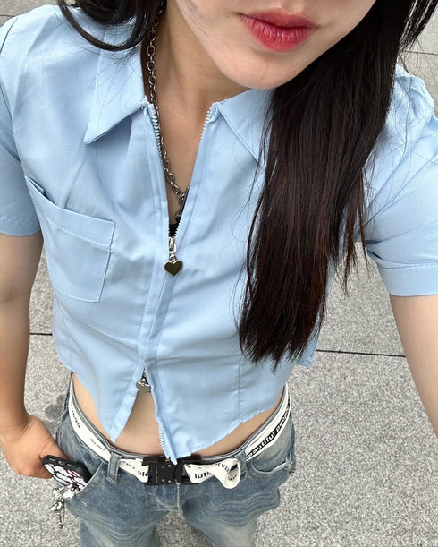 ダブルジップシャツ | CH2242806 | ブルー