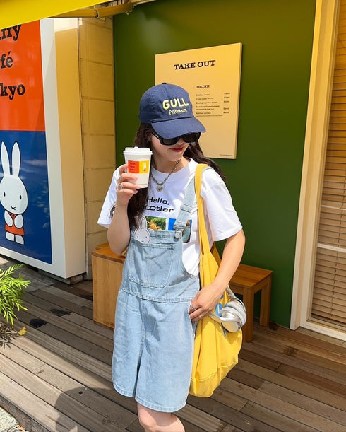 デニムミニサロペット | CH2242829 | ライトブルー