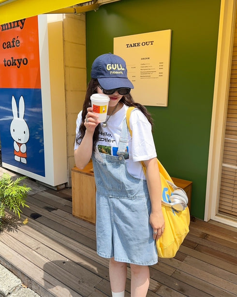 デニムミニサロペット | CH2242829 | ライトブルー