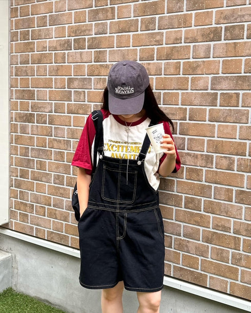 デニムミニサロペット | CH2242829 | ブラック