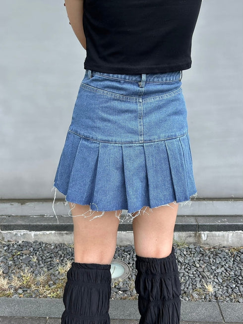 デニムプリーツスカート | GR2242517 | ブルー