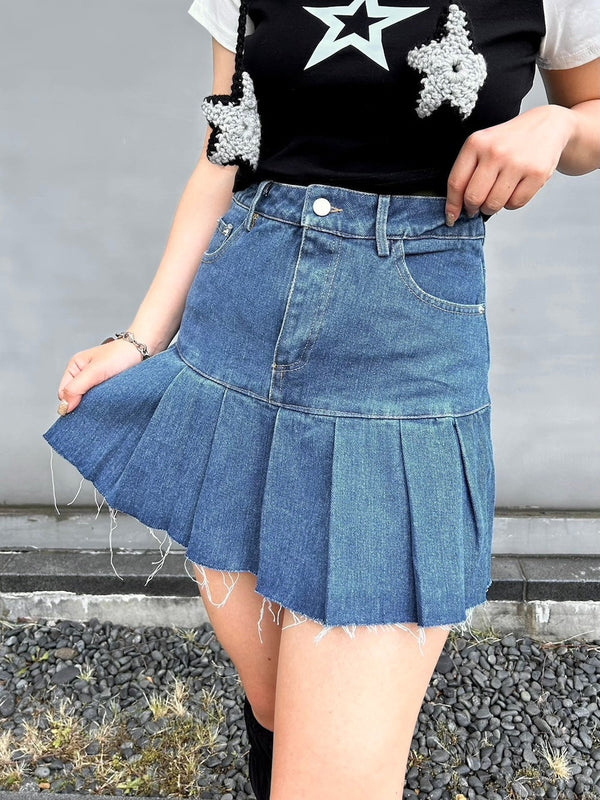 デニムプリーツスカート | GR2242517 | ブルー