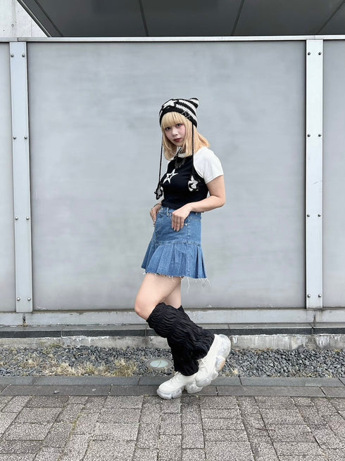 デニムプリーツスカート | GR2242517 | ブルー