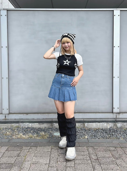 デニムプリーツスカート | GR2242517 | ブルー