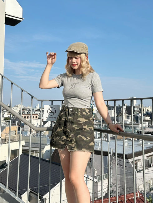 バッグウィングデザインTシャツ | GR2242533 | グレー