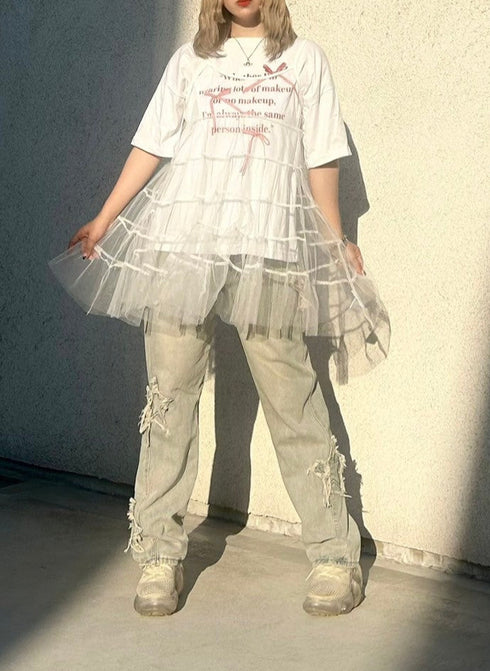 レースティアードチュニック | GR2242536 | ホワイト