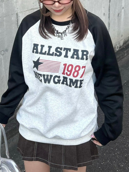 ラグランロゴスウェット | GR2244507 | グレー