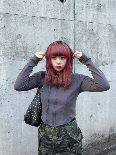 フーディージップカーディガン | GR2251501 | グレー