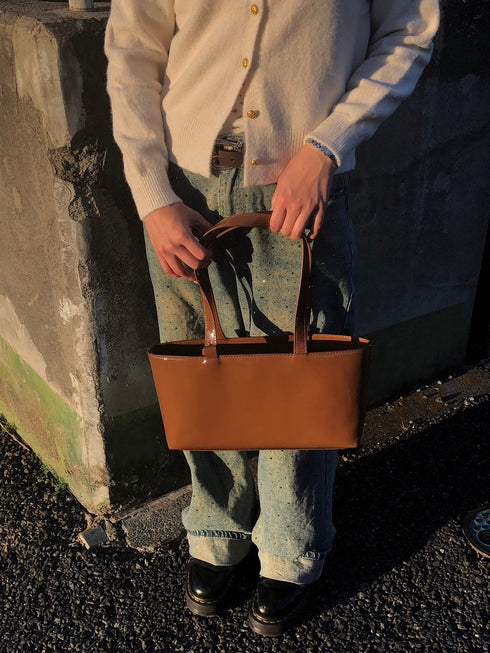 エナメルボストンバッグ | IN1244702 | ブラウン