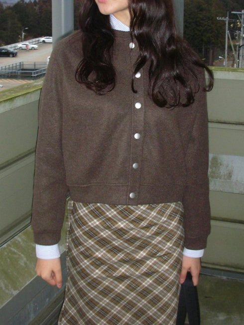 クルーネックライトブルゾン | IN2244709 | ブラック