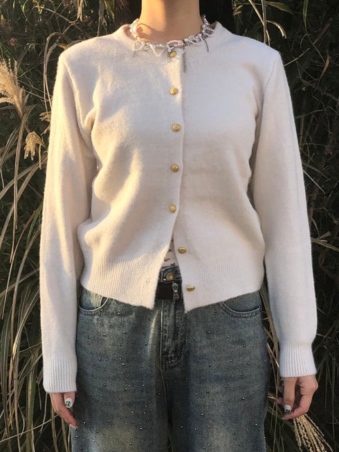 ゴールドボタンカーディガン | IN2244710 | アイボリー