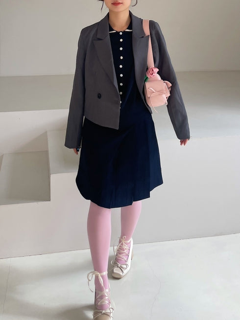 ユニークプリーツスカート | LD2244902 | ネイビー