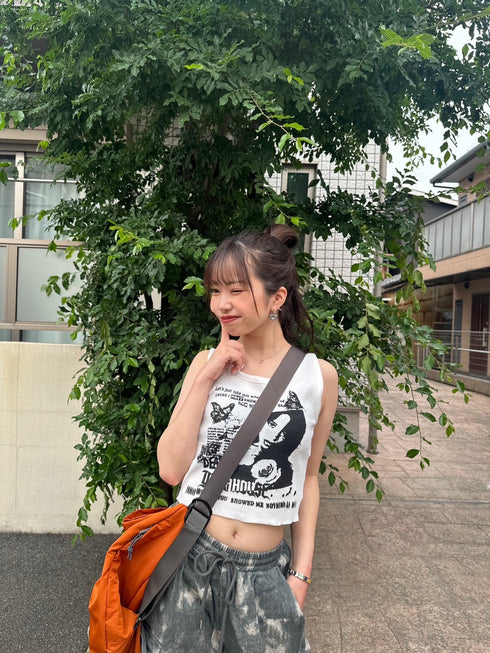 グラフィックタンクトップ | LE2242904 | ホワイト