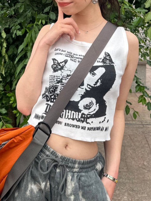 グラフィックタンクトップ | LE2242904 | ホワイト