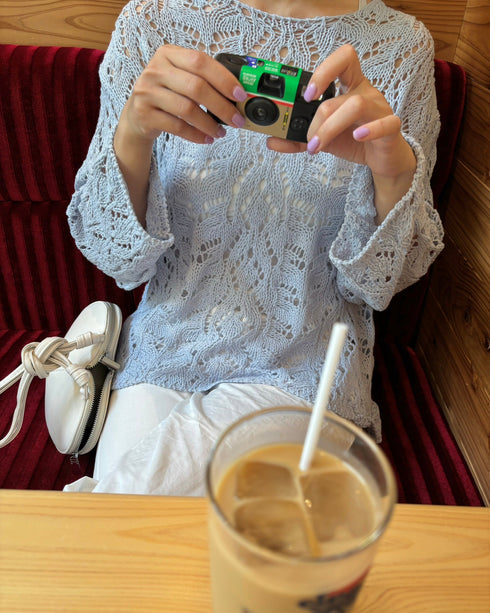 クロシェルーズニット | LI2243002 | ブルー