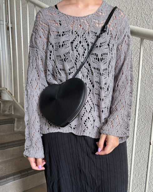 クロシェルーズニット | LI2243002 | グレー