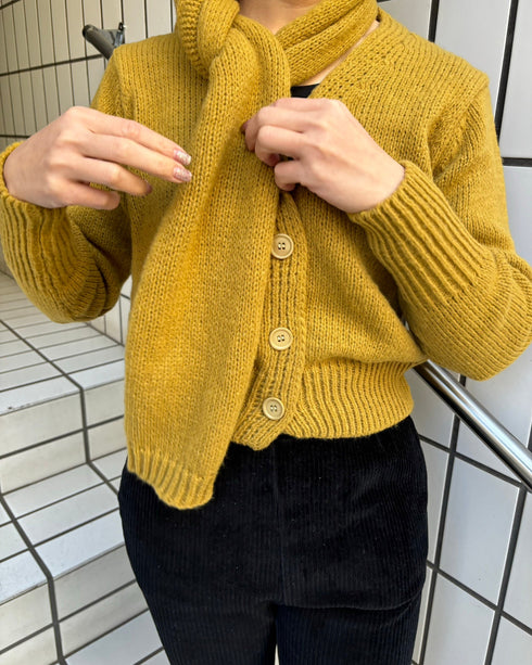 ストールニットカーディガン | LI2244102 | イエロー