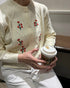 フラワー刺繍カーディガン | LI2244107 | アイボリー
