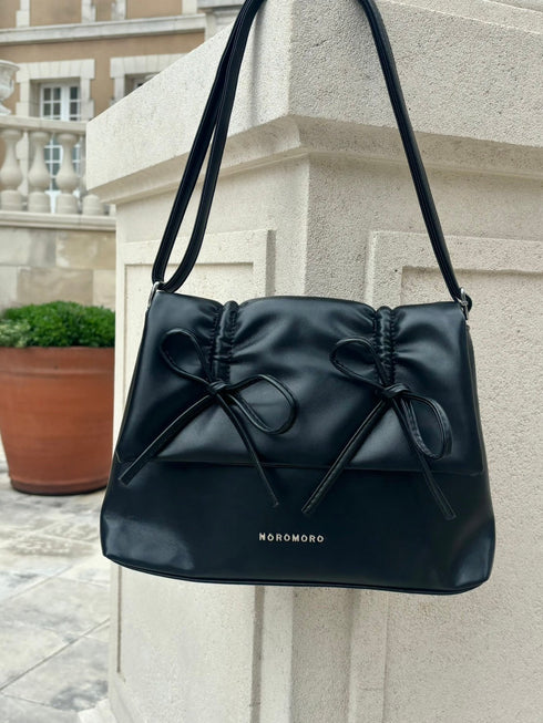 リボンギャザーバッグ | RN1242001 | ブラック
