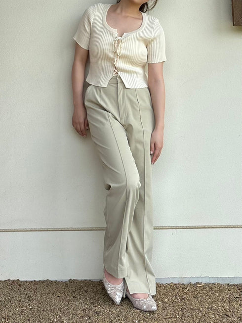 フロントレースアップカーディガン | RN2242012 | ホワイト