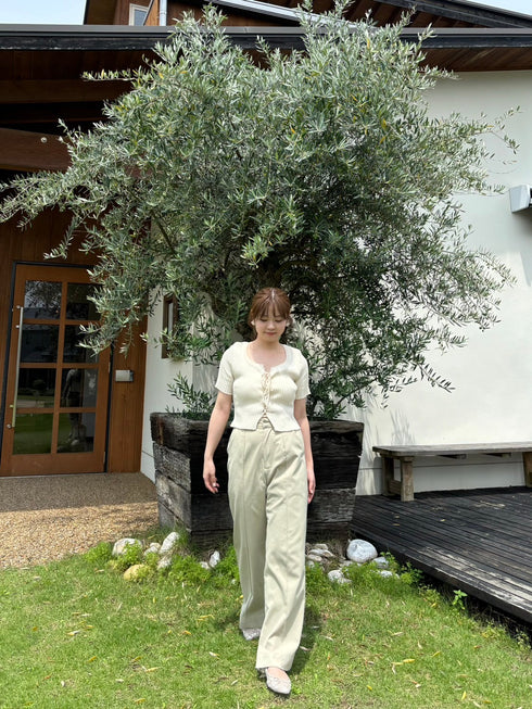 フロントレースアップカーディガン | RN2242012 | ホワイト